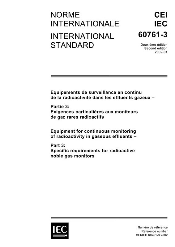 Cover IEC 60761-3:2002